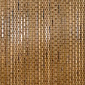 Versailles Bamboo Wood Blackout Energy Efficient Privacy Curtain Panel for Windows 38" x 68" Honey - 1 of 1