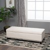 Modern Upholstered Guernsey Ottoman Fabric Storage Ottoman Traditional for living room,beige/grey/orange-Christopher Knight Home - 4 of 4