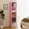 HOMLUX 5-Tier Cube Bookcase Bookshelf Storage Organizer Living Room, Bedroom, Kids Room - 4 of 4