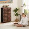 FONTOI Dressers, Tall Dresser with Wood Top, Storage Tower for Bedroom Entryway Hallway, Brown, 11.8"*45.6"*31.4" - 3 of 4