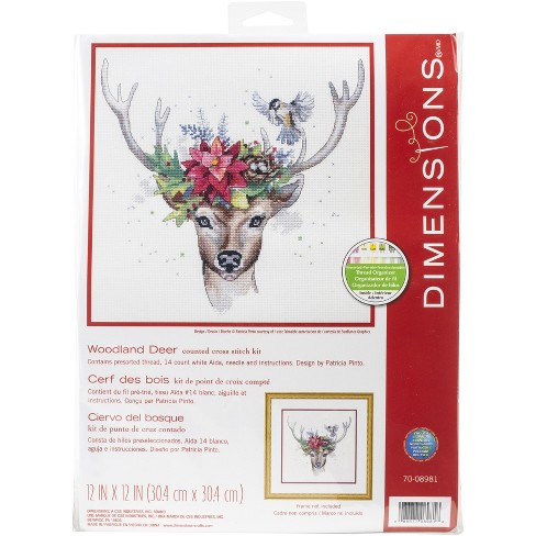 Design Works 8 Deer Round Counted Cross Stitch Kit