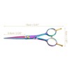 Unique Bargains Hair Cutting Scissors Professional Barber Scissors Stainless Steel Razor 5.9" Long Multicolor - image 4 of 4