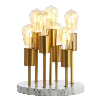 13.5" Metal Pleiades Modern Accent Lamp (Includes LED Light Bulb) Gold - JONATHAN Y