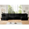 GDFStudio Bucyrus Modern 156.6"W Modular Deep Seat Sectional Sofa with Removable Covers - 2 of 4