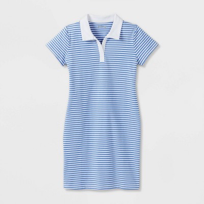 Girls' Polo Dress - Art Class™ Blue ...