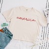 Simply Sage Market America Cursive Boxy Crop Top - 2 of 4