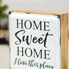 VIP Wood 6 in. White Home Sweet Home Sign - 4 of 4