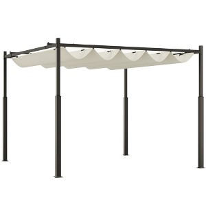10' x 10' Retractable Pergola, UPF30+ Patio Pergola - 1 of 4