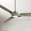 65" Minka Aire Farmhouse Outdoor Ceiling Fan Dimmable LED Light Control Burnished Nickel Gray Wet Rated for Patio Exterior House - 2 of 4