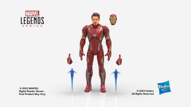 Marvel Legends The Infinity Saga Iron Man Mark 46 Action Figure, 2 of 12, play video