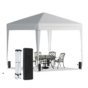 SUGIFT 10'x10' Pop Up Canopy Tent，Easy Setup Instant Canopy, White - 1 of 4