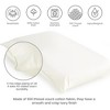 Whisper Organics, Pillow Protector 100% Cotton Pillow Encasements with Zipper, GOTS Certified, Ivory Colored - image 3 of 4