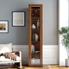 NicBex Corner Bookshelf 5 Tier Rounded Shelf Fronts Compact Bookcase for Small Spaces Living Room Bedroom Storage - 2 of 4