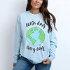 Simply Sage Market Women's Earth Day Every Day Long Sleeve Garment Dyed Tee - 2 of 3