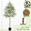 Acekool Faux Olive Tree with Adjustable Branches, Realistic Silk Leaves & Fruits, Indoor Decorative Plant for Home and Office - 3 of 4