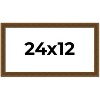 PosterPalooza | Panoramic Flat Gold Picture Frame - UV Acrylic, Foam Board Backing, Hanging Hardware - 2 of 4