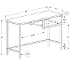 PAGED Simple Modern Computer Desk, 47" L Home Office Desk with 2 Drawers and One Open Shelf for Office, Study - 4 of 4