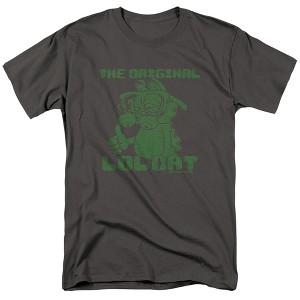 Garfield Og Lol Adult T-Shirt Charcoal - 1 of 4