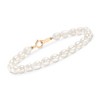 Ross-Simons Mom & Me 4-7mm Cultured Pearl Bracelet Set Of 2 in 14kt Yellow Gold - 2 of 4