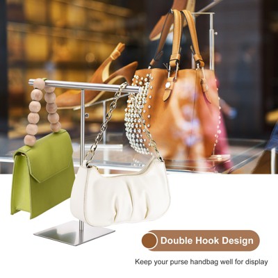 Adjustable Height Silver Stainless Steel Necklace Display Stand
