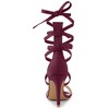 Allegra K Women's Open Toe Strappy Lace Up Stiletto High Heel Sandals - 3 of 4