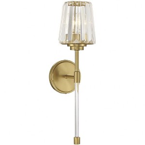 Savoy House Garnet 1 - Light Wall Light in  Warm Brass - 1 of 1