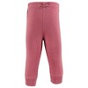 Hudson Baby Girls Cotton Pants and Leggings, Black Mauve - 3 of 4