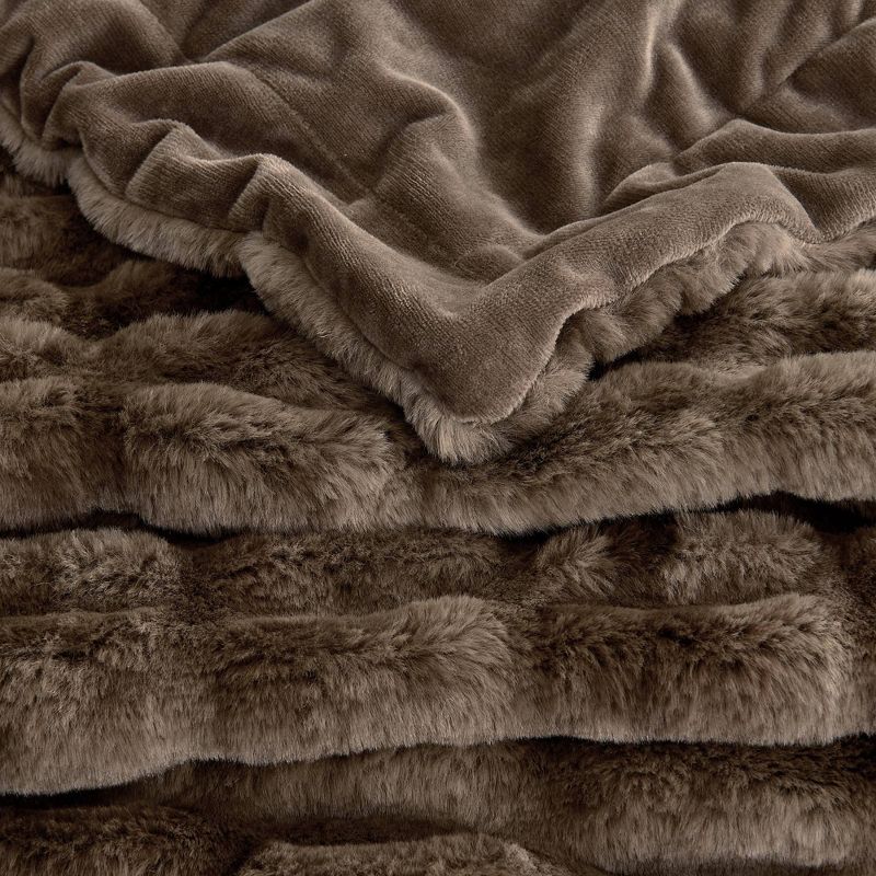 50"x60" Faux Fur Throw Blanket - Isla Jade, 4 of 7