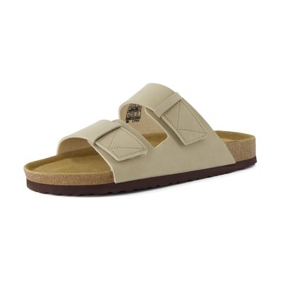 CUSHIONAIRE Men's Lynx Cork footbed Sandal with +Comfort