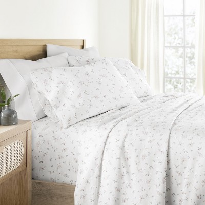 100% Cotton Bed Sheet Set – Bouquet Bliss Pattern, Soft & Breathable, Long Staple Cotton Sateen, Washed for Comfort - Becky Cameron