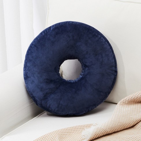 Cheer Collection 16 Round Donut Shaped Throw Pillow, Gray : Target