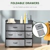 NicBex 7 Drawers Dresser for Bedroom,Fabric Dresser with Wooden Platform,Dressers for Kids Room,Living Room,Entry and Hallway,Dark Gray - 4 of 4