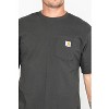 Carhartt Men's Loose Fit Heavyweight Logo Pocket Work T-Shirt Big And Tall - K87-984_X - 4 of 4