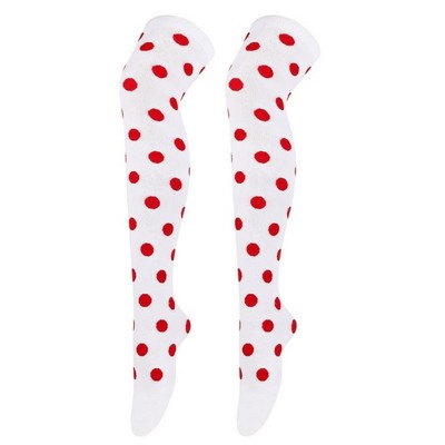 white with red dots