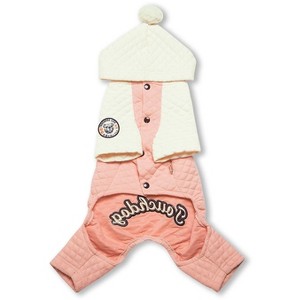 Touchdog (R) Designer Quilted Full-Body Hooded Dog Sweater - 1 of 2