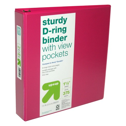Pink and Green Large Binder