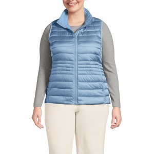 Lands' End Women's Wanderweight Packable Ultralight Down Vest - 1 of 4