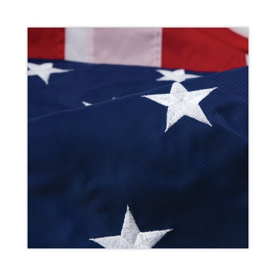 Heavyweight Nylon Blue Patriotic Outdoor U.S. Flag, 3 ft x 5 ft