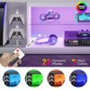 Bestier 57" Modern Media Console with Adjustable shelf, LED Fluted TV Stand for 65 Inch TV, Glossy TV Console with Cabinet - 2 of 3