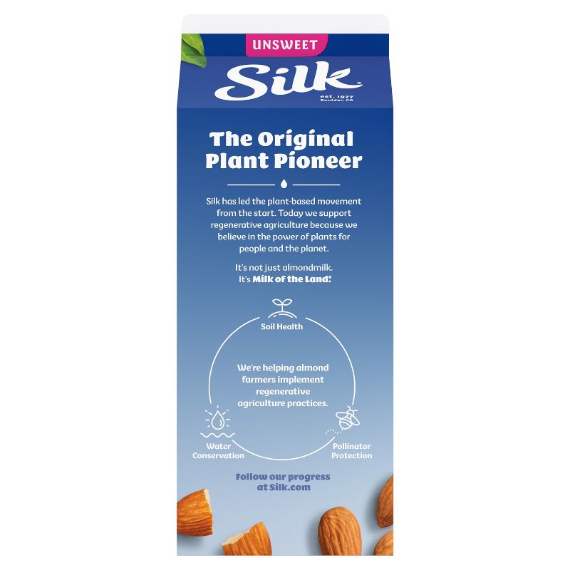 Silk Unsweetened Almond Milk - 0.5gal, 5 of 11