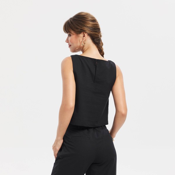 Top de tirantes de dril para mujer - A New Day™ 2
