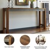 Torjin Counter Height Dining Room Table Brown - Signature Design by Ashley: Urban Industrial, Aged Gunmetal, 3-Seater - 3 of 4