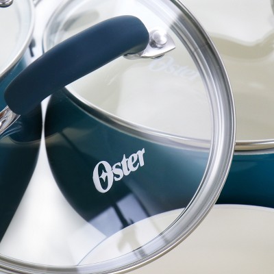Teal 8-Piece Nonstick Aluminum Cookware Set with Ceramic Interior