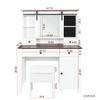 Sapphtopaz Dressing Table Fashionable Makeup Table with Mirror, Lights, 3 Drawers for Living Room, Bathroom, Dressing Room - 3 of 4