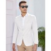 Men's Casual Blazer Linen Sport Coat Two Button Lightweight Jackets Business Daily Suit - 4 of 4