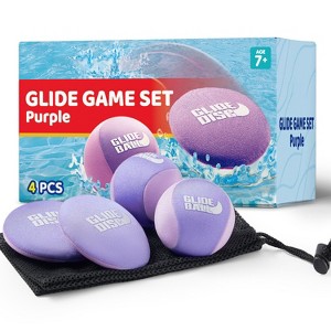 Joyfy 4 Pcs Skip Water Balls Set, Splash Water Bouncing Balls with Mesh Bag, Beach Toys, Pool Toys, Beach Games for Kids and Family Summer Fun - 1 of 4