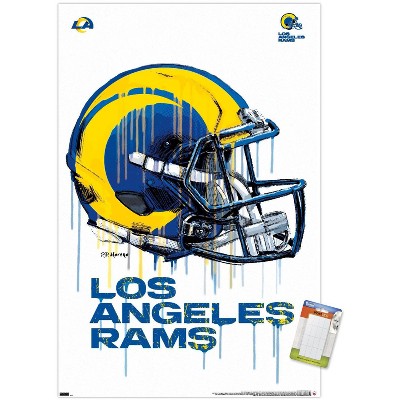 Trends International Nfl Los Angeles Rams - Neon Helmet 23 Unframed Wall  Poster Print White Mounts Bundle 14.725 X 22.375 : Target