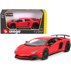 Lamborghini Aventador LP750-4 Red 1/24 Diecast Model Car by Bburago - 1 of 4