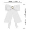 Elerevyo Women's Ribbon Elegant Brooch Pins Pre-Tied Lace Bow Tie 1 Pc - 2 of 4