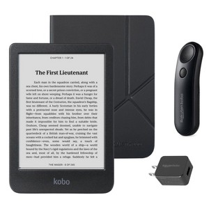 Kobo Clara BW eReader with SleepCover & Black Page Turner Remote Bundle - 1 of 4